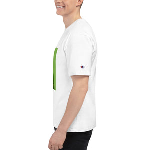 Kermit sipping PPTjuice - Champion white tee