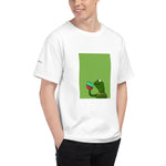 Load image into Gallery viewer, Kermit sipping PPTjuice - Champion white tee
