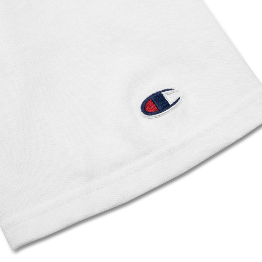 Zoom feedback - Champion white tee